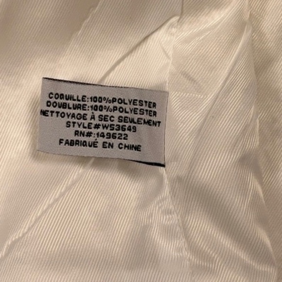 Walter Baker Aria Tweed Preppy Crop Top White Gold Fringe Button Tank NWT M - Picture 10 of 12